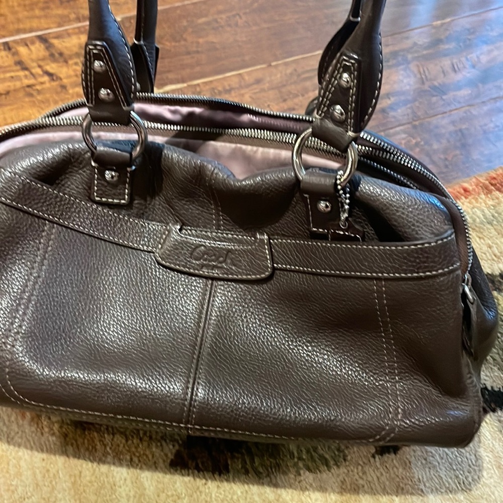 Coach dark brown purse